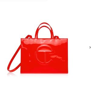 Telfar Glossy Red Tote Bag